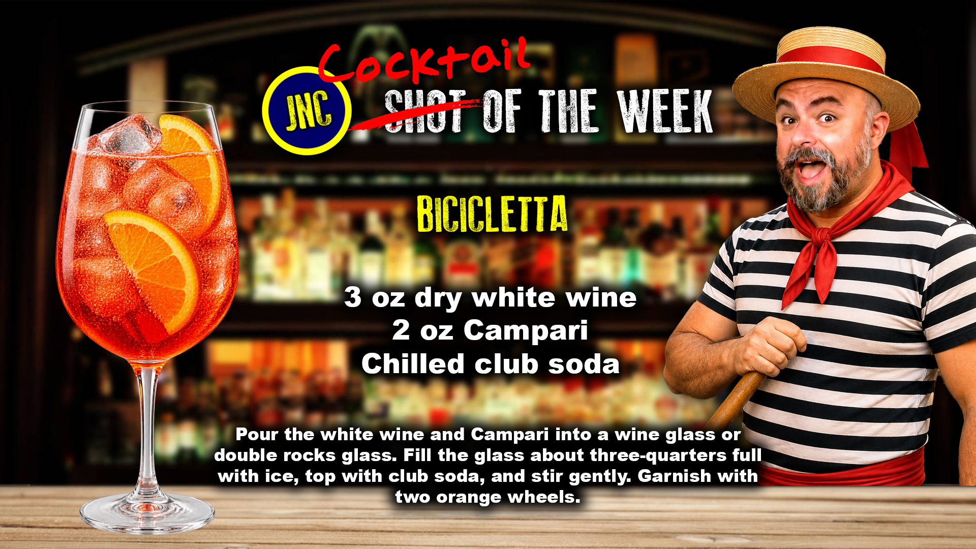 The Bicicletta Cocktail of the Week recipe card