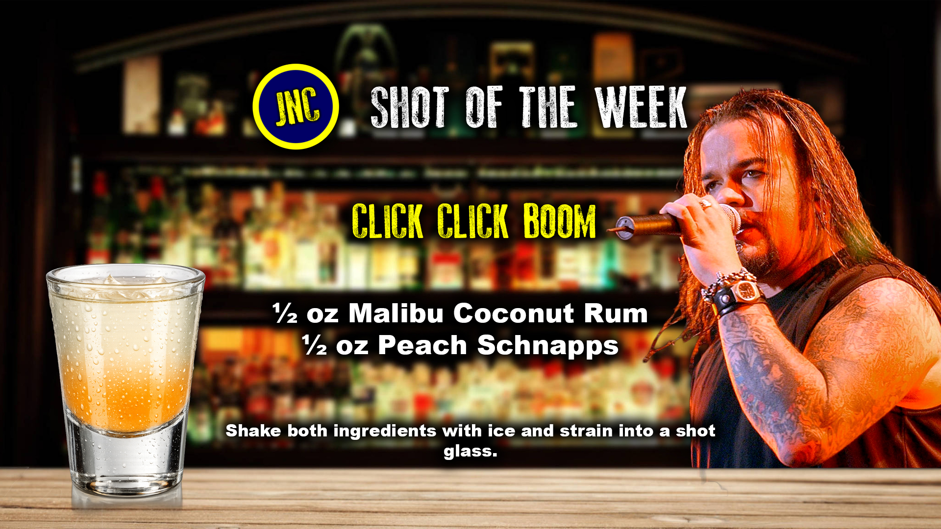 Click Click Boom shot recipe card