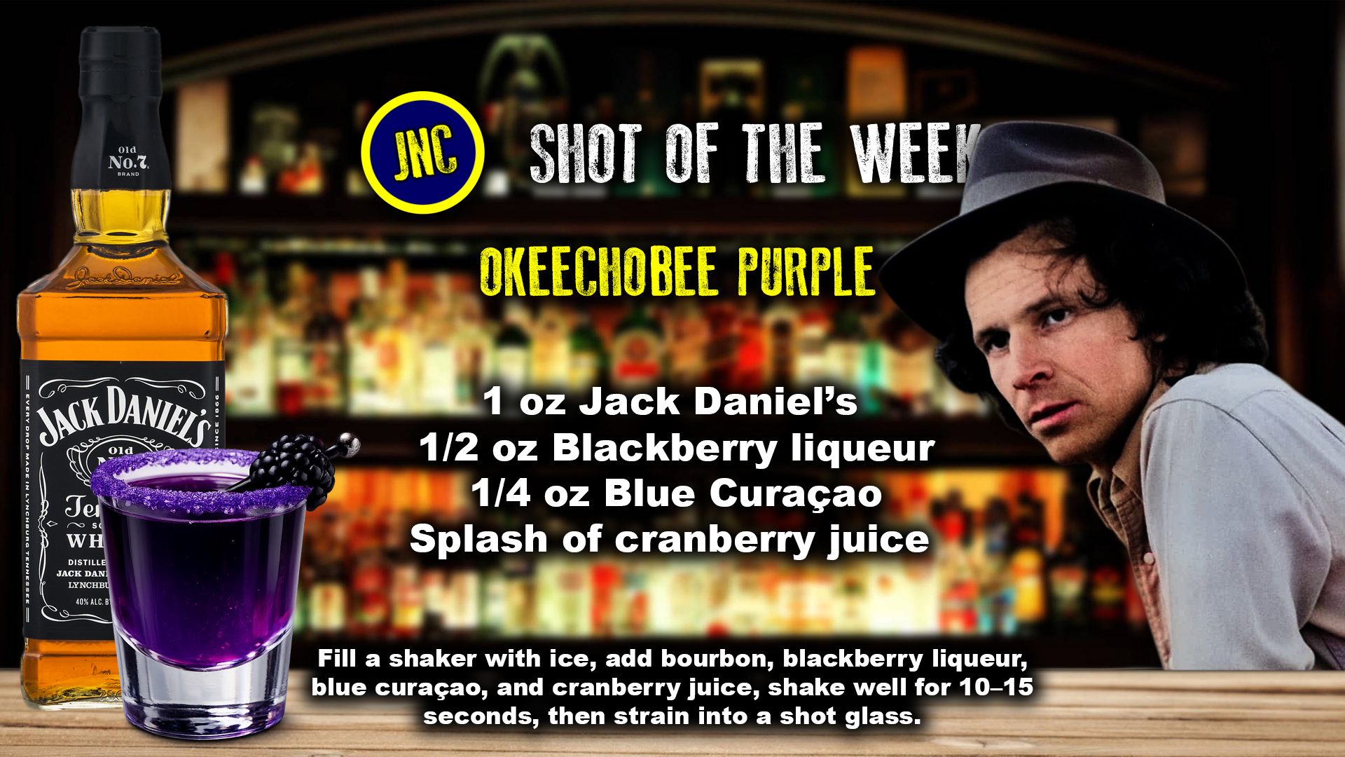 Okeechobee Purple shot recipe card
