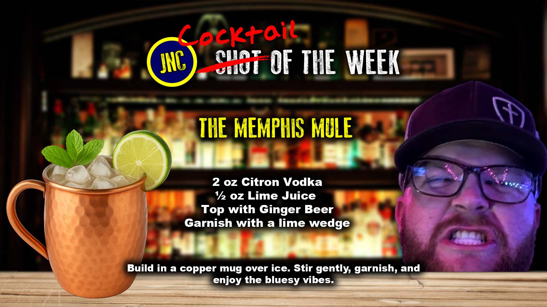 The Memphis Mule recipe card